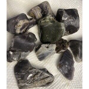 Raw Swirl Slag Glass 6oz, Furnace Bay Lake Superior Leland Agate